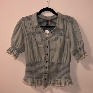 NWT Anthropologie jean shirt, size Medium